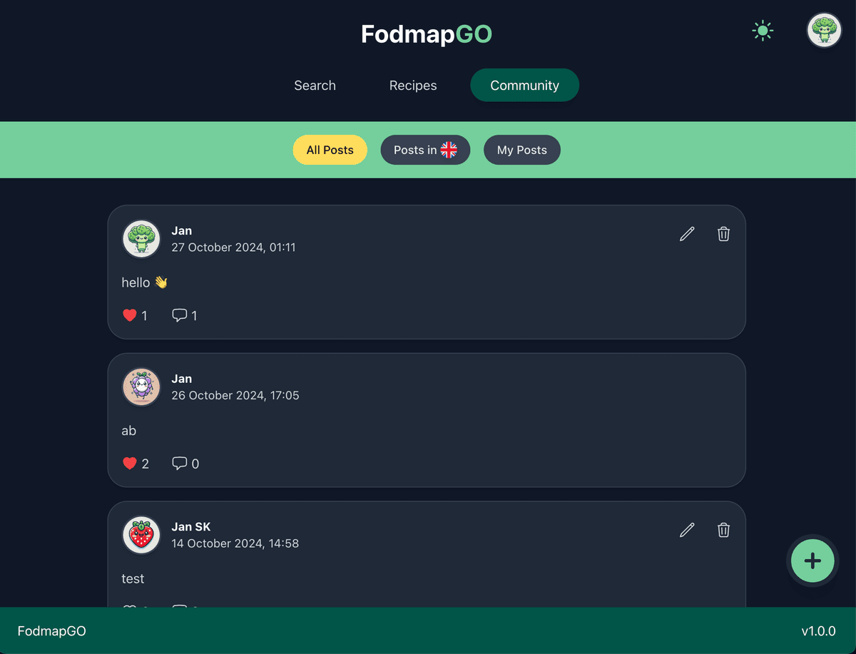 FodmapGO community
