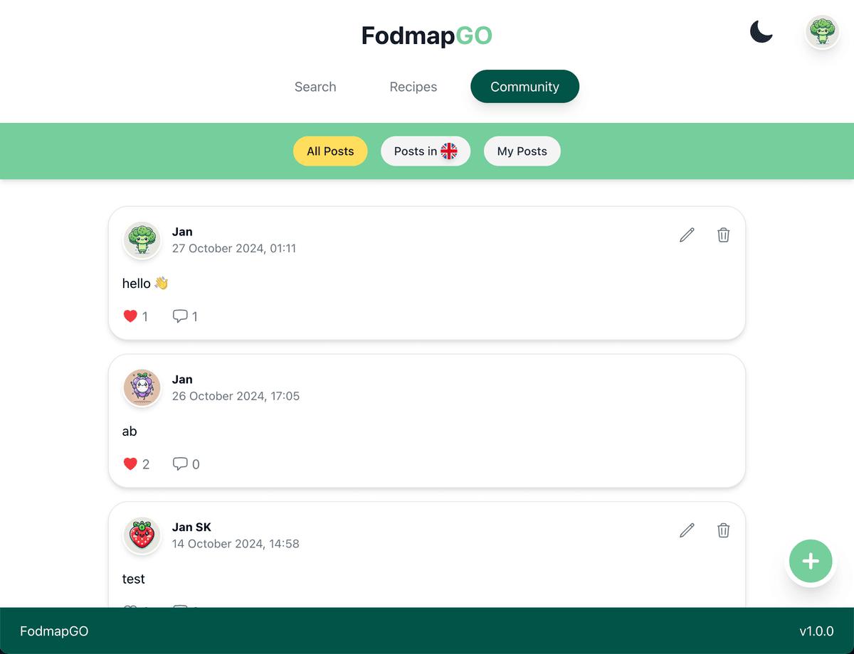 FodmapGO community